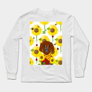 Dog Nature Lover Pattern Long Sleeve T-Shirt